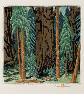 Gustave Baumann, Sequoia Forest, 1935/1960