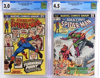 2PC Marvel Comics Amazing Spider-Man #121 #122 CGC