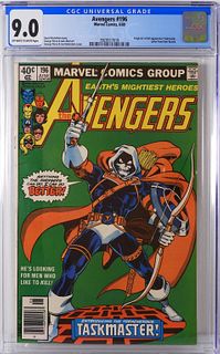 Marvel Comics Avengers #196 CGC 9.0 Newsstand
