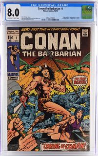 Marvel Comics Conan the Barbarian #1 CGC 8.0