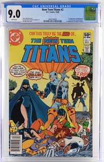 DC Comics New Teen Titans #2 CGC 9.0 Newsstand