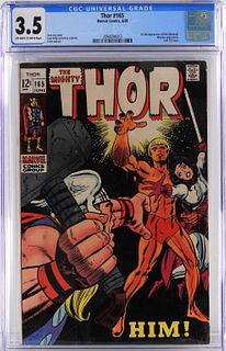 Marvel Comics Thor #165 CGC 3.5