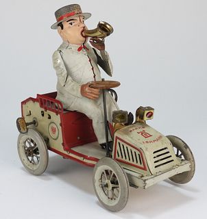 German Lehmann Tut Tut Tin Windup Car Toy