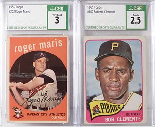59-65 Topps Baseball Roberto Clemente Roger Maris
