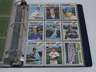 1977 Topps Baseball Estate Binder Card Collection