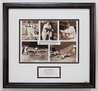 Joe DiMaggio Yankees Autographed LE Photo Collage