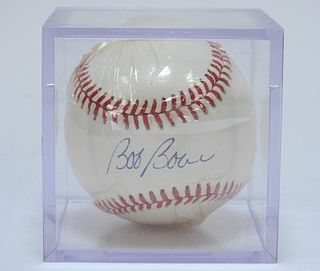Bob Boone Autographed Baseball
