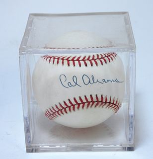 Cal Abrams Autographed Baseball
