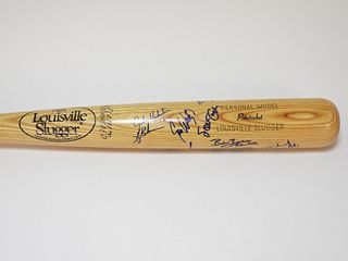 1995 Boston Red Sox 9x Team Autographed Bat