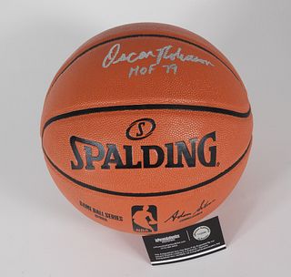 Oscar Robertson Autographed HOF 79 Basketball