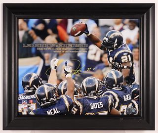 LaDainian Tomlinson Autographed Chargers Photo
