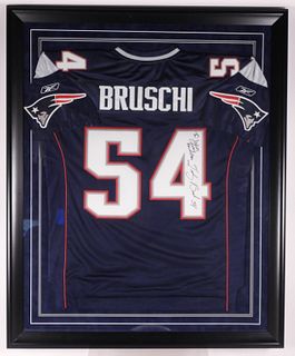 Tedy Bruschi Autograph New England Patriots Jersey