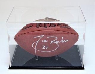 Tiki Barber New York Giants Autographed Football
