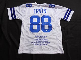 Michael Irvin Autograph Dallas Cowboys Jersey JSA