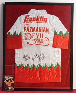 Vinny Paz Autographed Boxing Robe & Book
