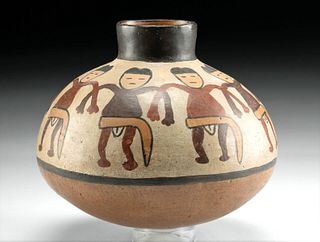 Nazca Polychrome Vessel w/ Dancing Figures