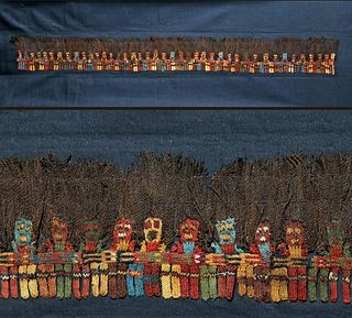 Proto Nazca Textile Figural Border - Munecas