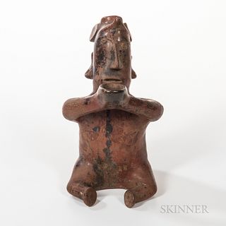 Large Jalisco Seated Spout Figure