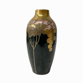 Pickard Art Nouveau Grapes Vase Signed Koep