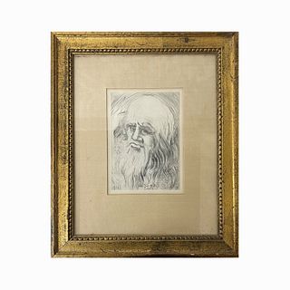 Salvador Dali "Leonardo Da Vinci" Etching w/Cert