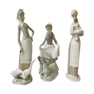 3 Lladro Spain Sculptures 4505 4826 & 1035