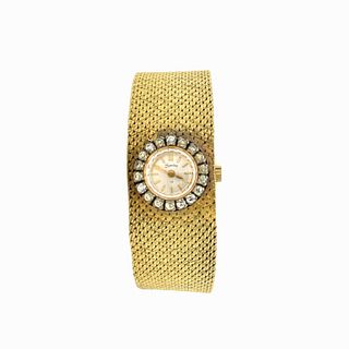 A Ladies 14 Karat Yellow Gold Watch