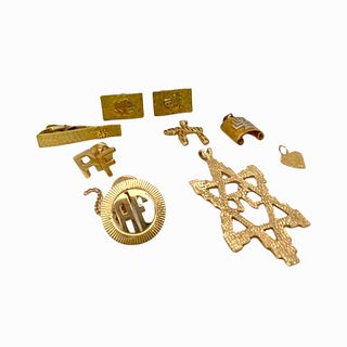 Assorted Cuff Links, Pendants And Other Items