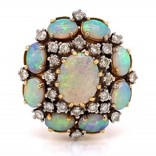 Zeika Opal And Diamond Ring