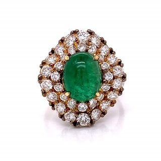 2.50 Ct Emerald And Diamond Ring