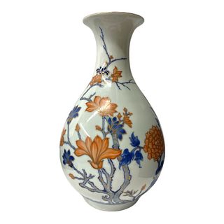 Antique Chinese Kangxi Blue & Red Porcelain Vase
