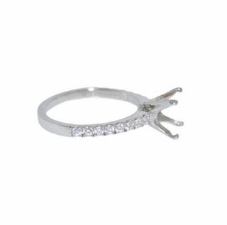 Tiffany & Co Platinum Solitaire Diamond Ring Setti