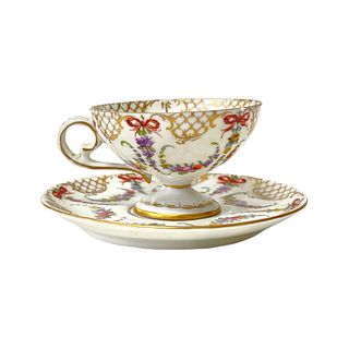 Dresden Germany Demitasse Cup With Saucer
