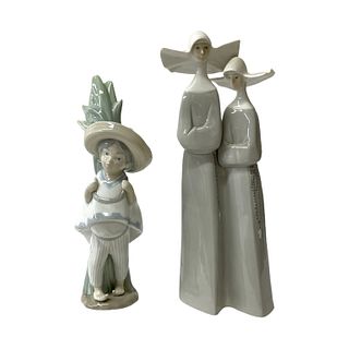 2 Lladro Spanish Porcelain Sculptures 4611 1059