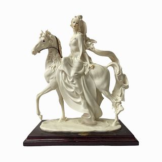 Giuseppe Armani "Lady Riding Horse" Sculpture 695F