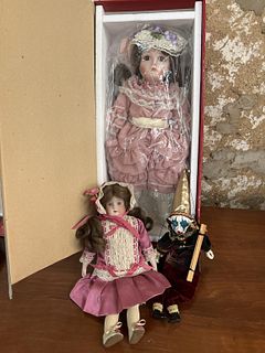 Two Dolls and Puppet
