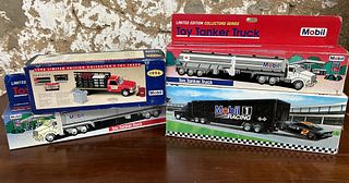 Four Mobil Toy Trucks