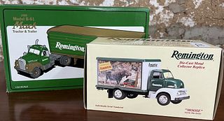 Two Remington Diecast Model Trucks