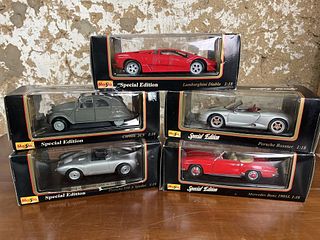 Five Maisto Diecast Model Cars