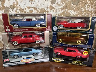 Six Diecast Model Cars