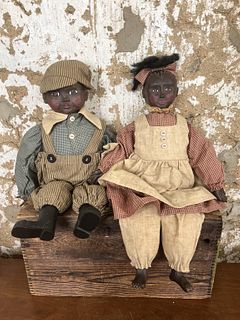 Two Arnett African Americana Dolls