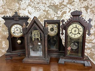 Four Mantle Clocks