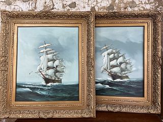 Pair of Ship Paintings