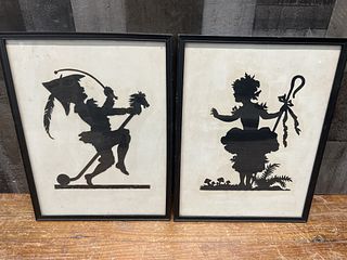 Two Fanciful silhouettes