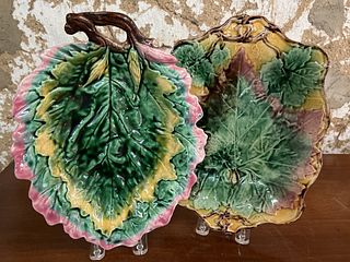 Two Majolica Dishes