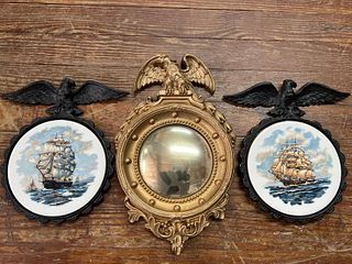 Bullseye Mirror and Ship Plaques