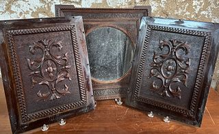 Carved Panels and Mirror