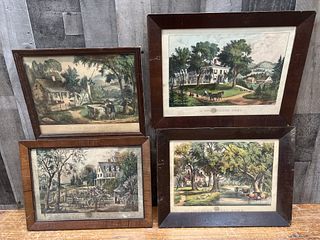 Four Currier & Ives Lithographs