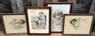 Four Early Prints of Children