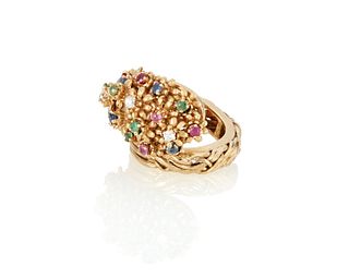 A Lalaounis gemstone ring