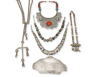 A mixed group of large scale jewelry